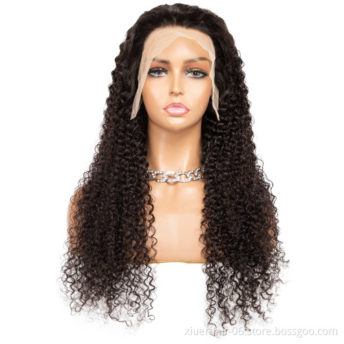 13X6 13X4 Lace Frontal Curly Wigs Natural Brazilian 100% Virgin Human Hair Pre Pluck Hd Lace Front Wigs For Black Women
